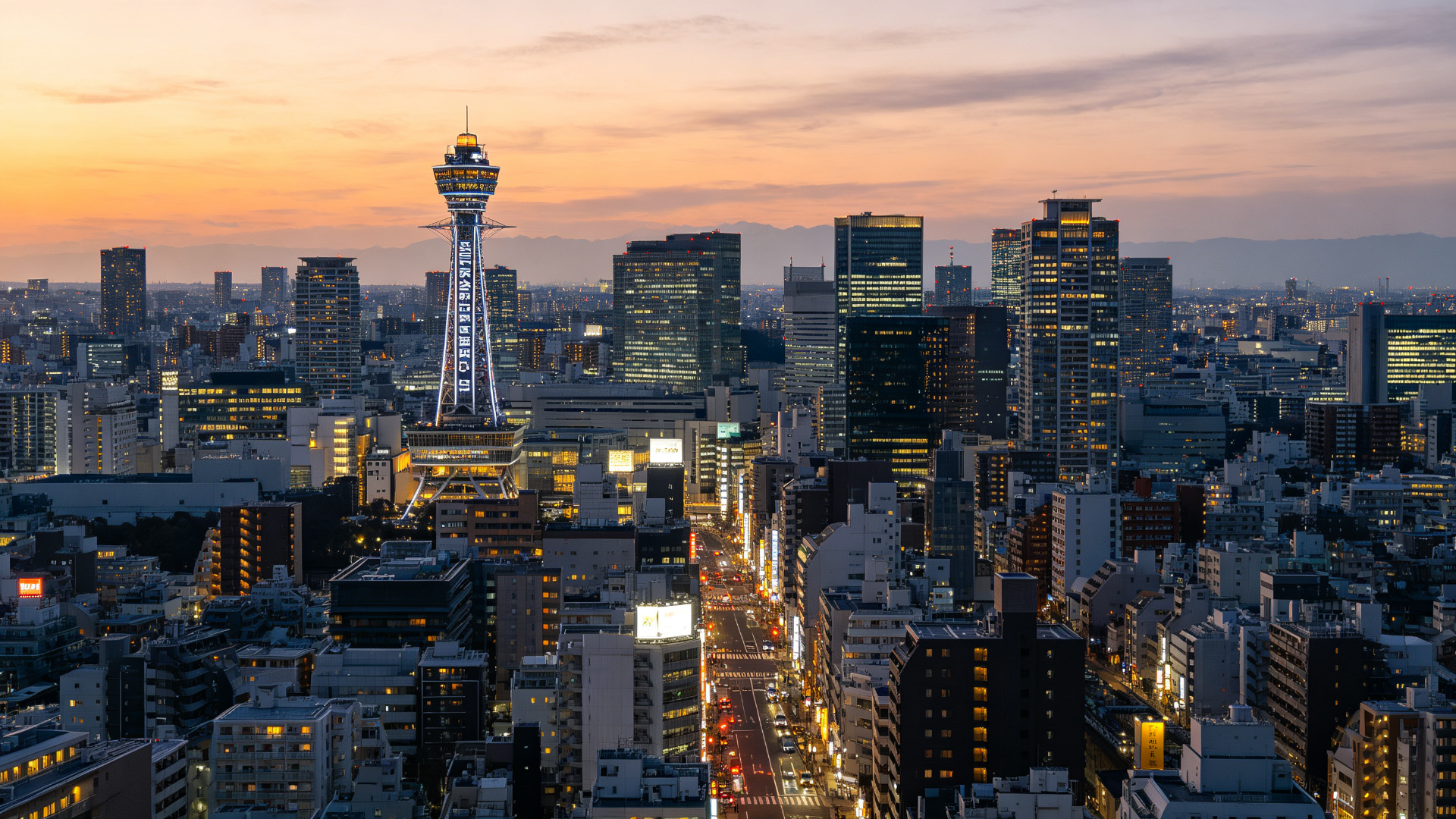 大阪城市景观